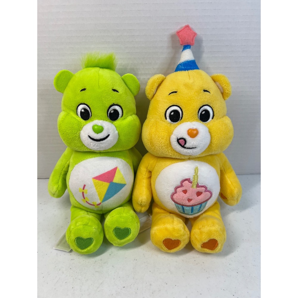 Care Bears Unlock the Magic Do-Your-Best and Birthday Bear Plush Set 9 Inch